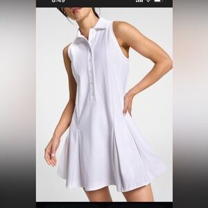 CALIA Women's Box Pleat Polo Dress size medium NWT